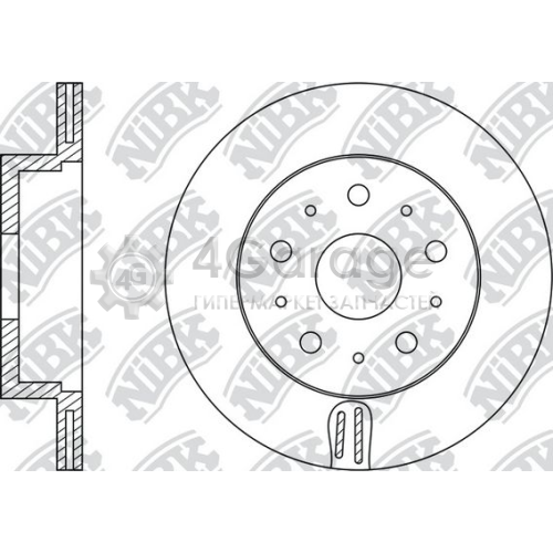NiBK RN1181 Тормозной диск
