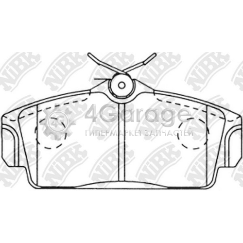 NiBK PN2230 Комплект тормозных колодок дисковый тормоз