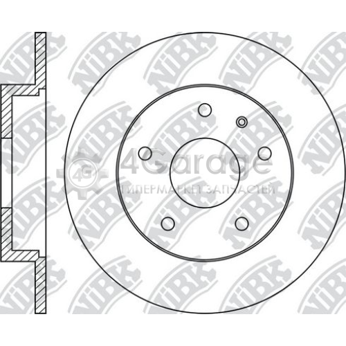NiBK RN1380 Тормозной диск