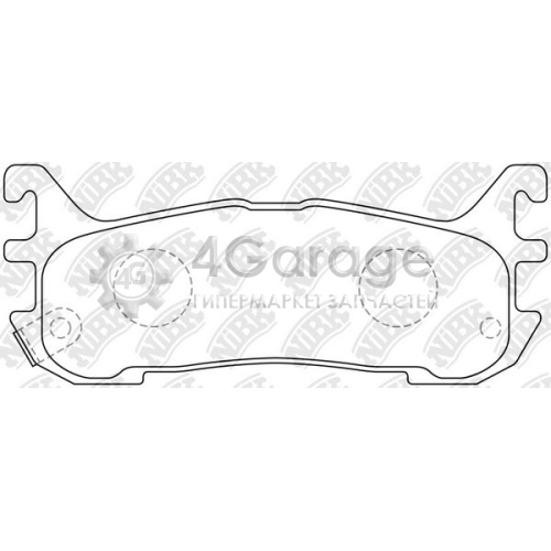 NiBK PN5365 Комплект тормозных колодок дисковый тормоз в Красноярске