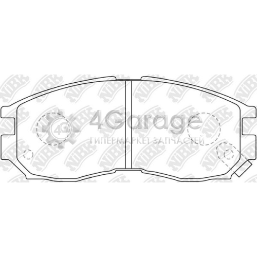 NiBK PN3271 Комплект тормозных колодок дисковый тормоз