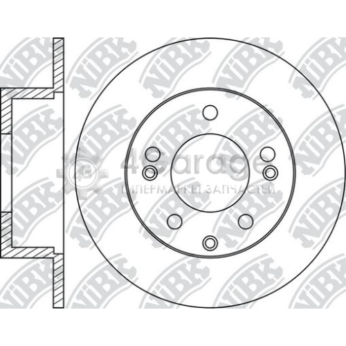 NiBK RN1307 Тормозной диск