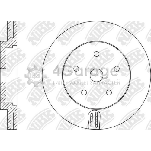 NiBK RN1557 Тормозной диск