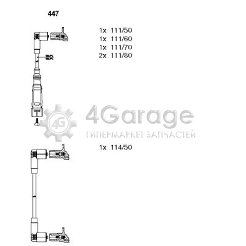 BREMI 447 Комплект проводов зажигания