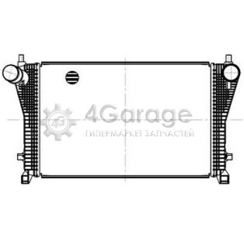 LUZAR LRIC1857 ОНВ (радиатор интеркулера) для автомобилей Golf (12-)/Octavia (13-) 1.8T/2.0T