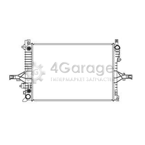LUZAR LRc10156 Радиатор охлаждения для автомобилей S60/S80 AT