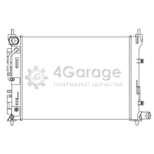 LUZAR LRc081L5 Радиатор охлаждения для автомобилей Hyundai Solaris (17-)/Kia Rio (17-) AT (сборный)