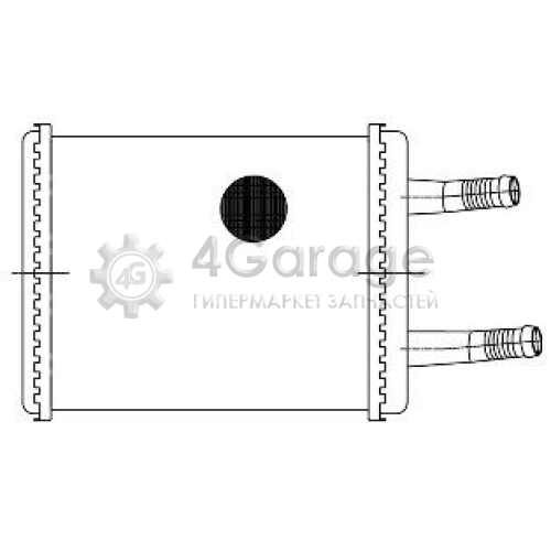 LUZAR LRh0305 Теплообменник отопление салона