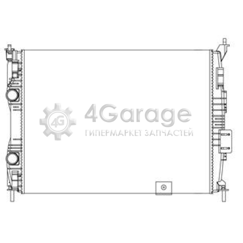 LUZAR LRc14J00 Радиатор охлаждение двигателя