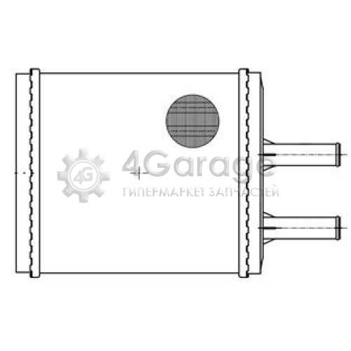 LUZAR LRh0812 Теплообменник отопление салона