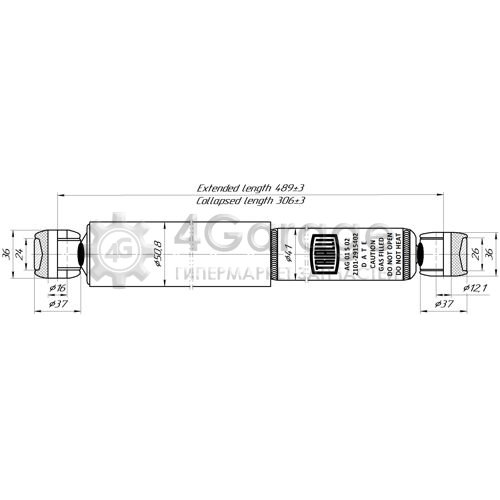 TRIALLI AG01502 Амортизатор