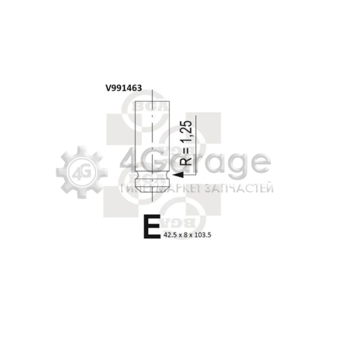Впускной клапан BGA V991463 в Ростове-на-Дону