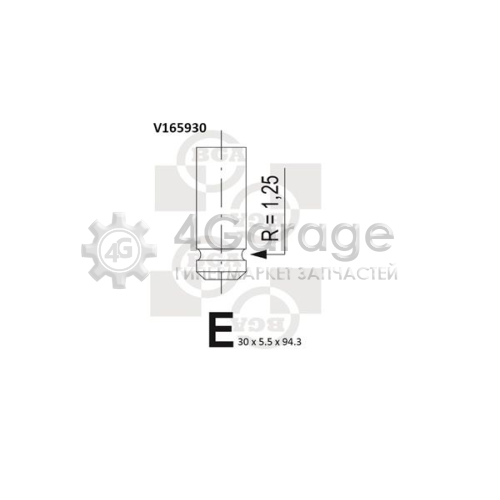Впускной клапан BGA V165930 в Ростове-на-Дону