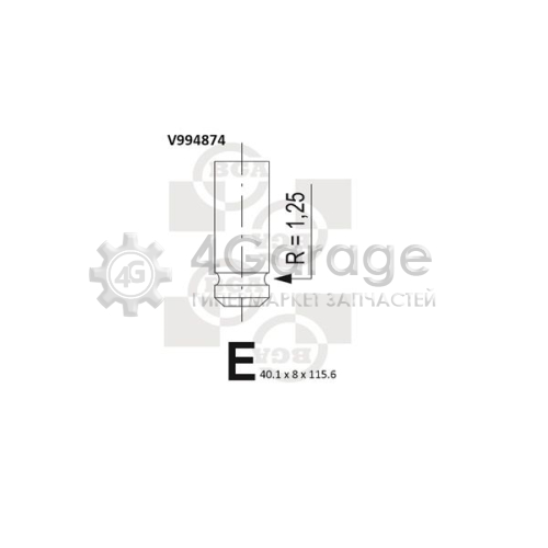 Впускной клапан BGA V994874 в Нижнем Новгороде