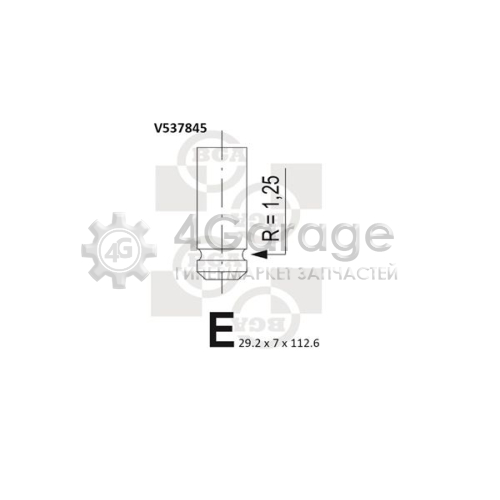 Выпускной клапан BGA V537845 в Ростове-на-Дону
