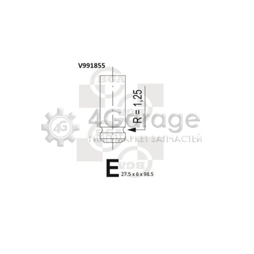 Впускной клапан BGA V991855 в Нижнем Новгороде