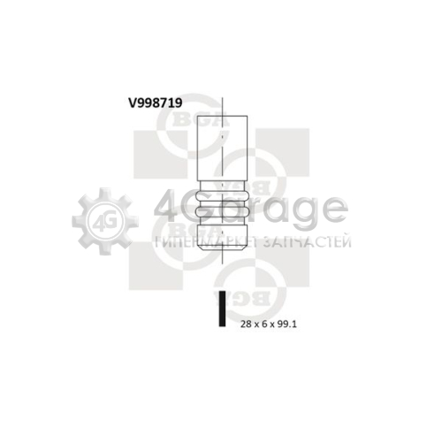 BGA V998719 Выпускной клапан в Красноярске