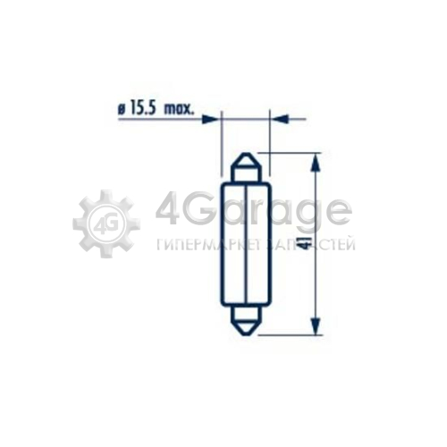 NARVA 17522 Лампа накаливания фонарь освещения номерного знака