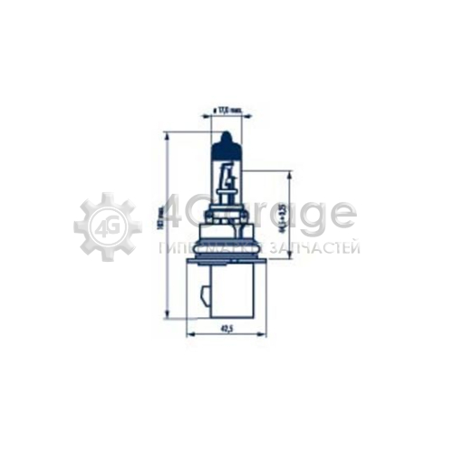 NARVA 48629 Лампа накаливания фара дальнего света Range Power Blue+