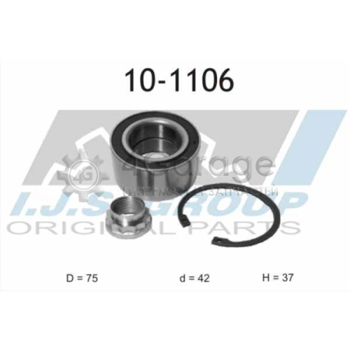 IJS GROUP 101106 Комплект подшипника ступицы колеса в Красноярске