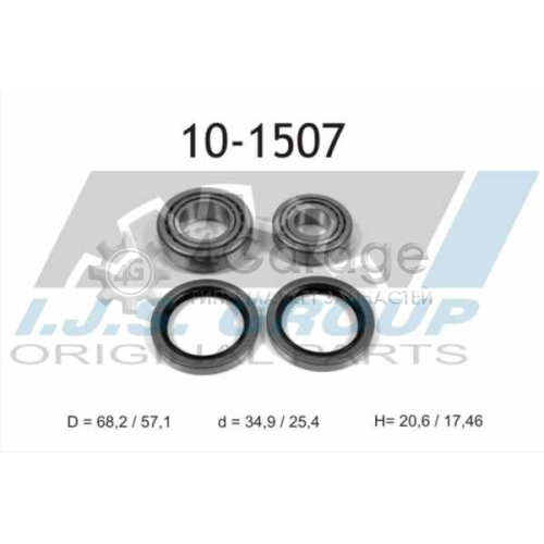 IJS GROUP 101507 Комплект подшипника ступицы колеса в Красноярске