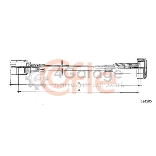 COFLE S24105 Тросик спидометра