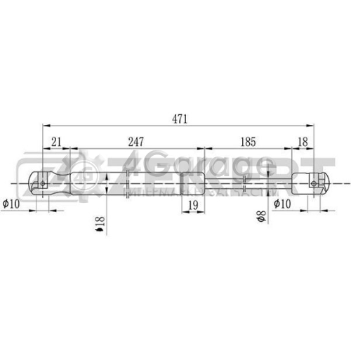 ZEKKERT GF2093 Газовая пружина крышка багажник в Красноярске