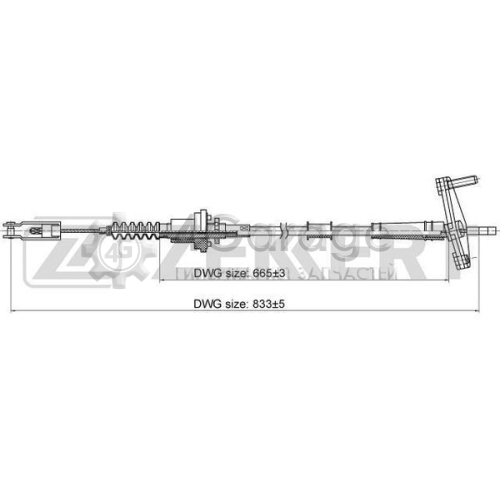 ZEKKERT BZ1210 Трос управление сцеплением в Красноярске