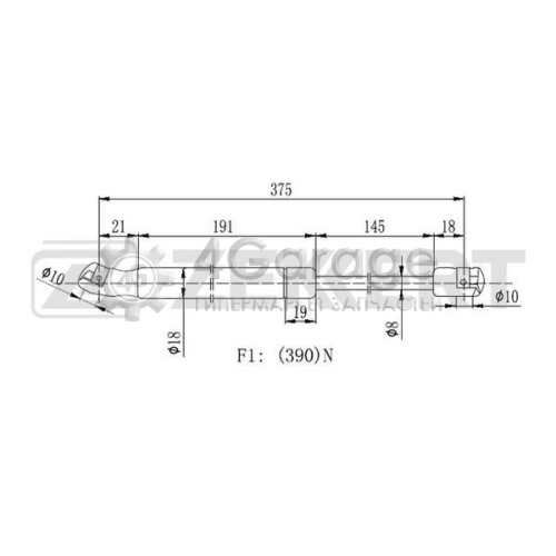 ZEKKERT GF2136 Газовая пружина крышка багажник в Красноярске