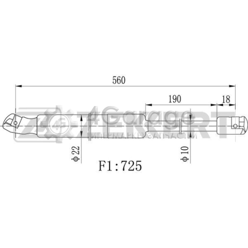 ZEKKERT GF2421 Газовая пружина крышка багажник в Красноярске