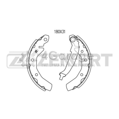 Комплект тормозных колодок ZEKKERT BK4027 в Москве