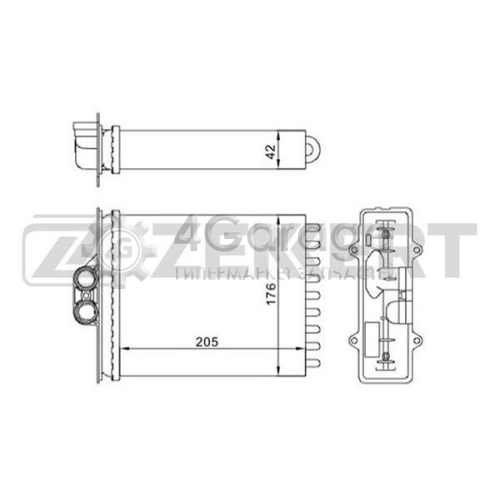 Теплообменник отопление салона ZEKKERT MK5034 в Москве