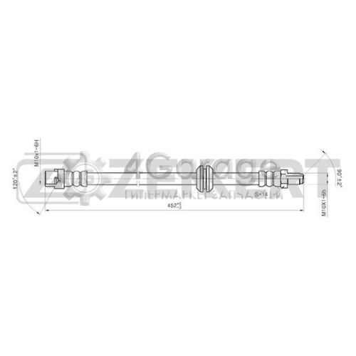ZEKKERT BS9004 Тормозной шланг в Красноярске