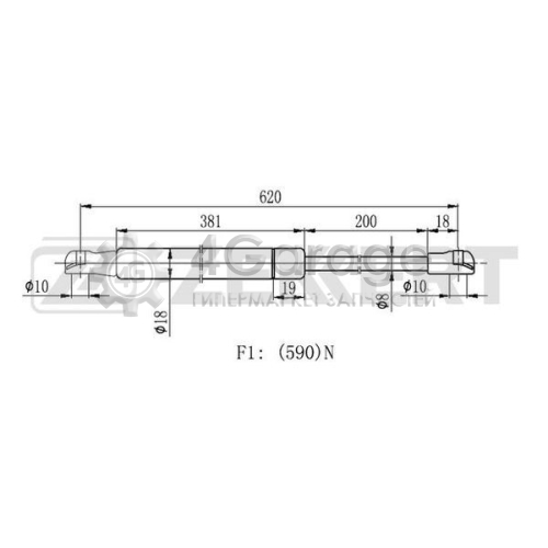 ZEKKERT GF2109 Газовая пружина крышка багажник в Красноярске