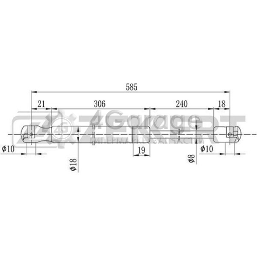 ZEKKERT GF1905 Газовая пружина крышка багажник в Красноярске