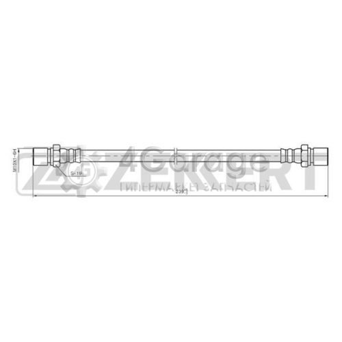 Тормозной шланг ZEKKERT BS9024 в Ростове-на-Дону