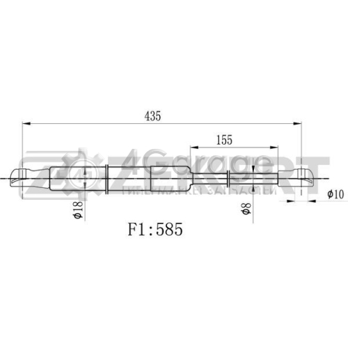 ZEKKERT GF1777 Газовая пружина крышка багажник в Красноярске