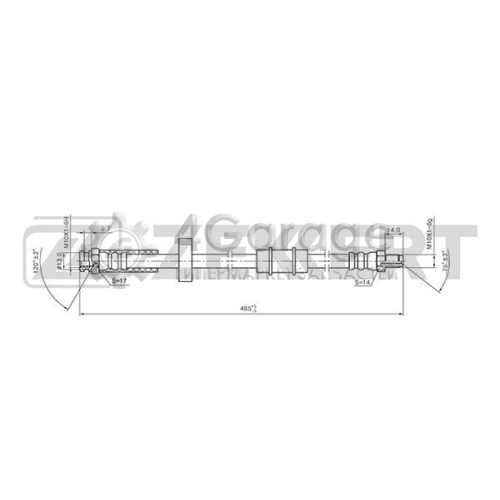 ZEKKERT BS9403 Тормозной шланг в Красноярске