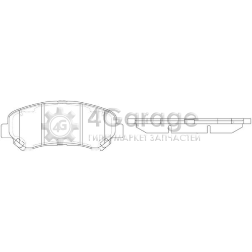 Комплект тормозных колодок дисковый тормоз FIT FP1338 в Ростове-на-Дону