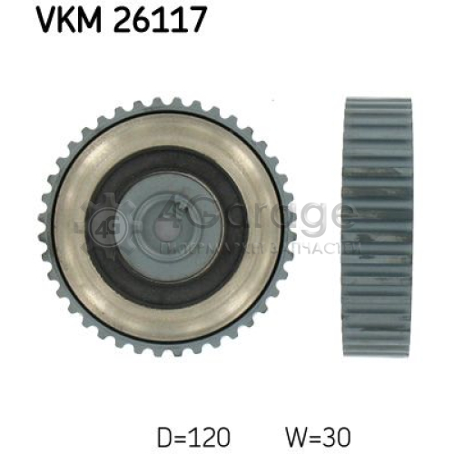 Паразитный / Ведущий ролик зубчатый ремень SKF VKM26117 в Москве