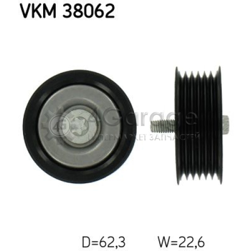 Паразитный / ведущий ролик поликлиновой ремень SKF VKM38062 в Ростове-на-Дону