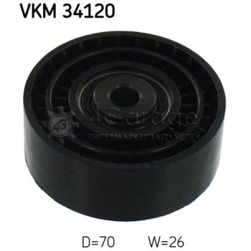 Паразитный / ведущий ролик поликлиновой ремень SKF VKM34120 в Нижнем Новгороде