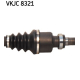 SKF VKJC8321 Приводной вал в Красноярске
