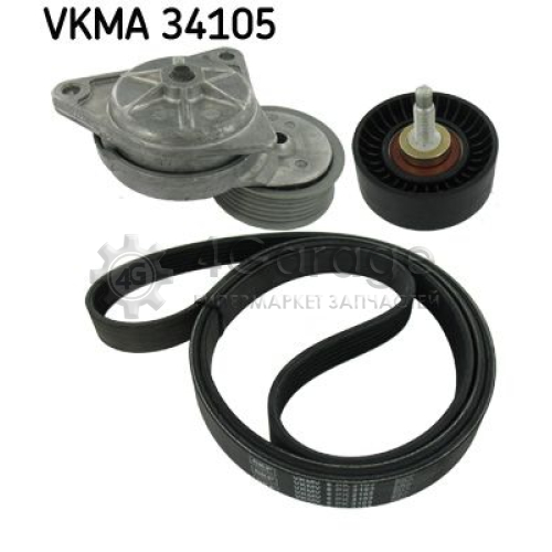 Поликлиновой ременный комплект SKF VKMA34105 в Ростове-на-Дону
