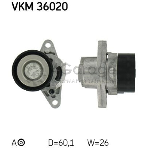 Натяжной ролик поликлиновой ремень SKF VKM36020 в Москве