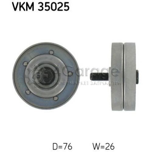 Паразитный / ведущий ролик поликлиновой ремень SKF VKM35025 в Нижнем Новгороде