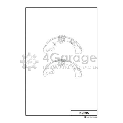 MK Kashiyama K2395 Комплект тормозных колодок