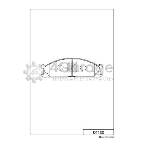 MK Kashiyama D1122 Комплект тормозных колодок дисковый тормоз