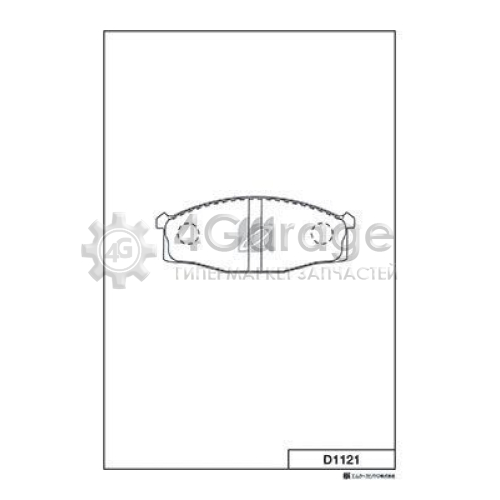 MK Kashiyama D1121 Комплект тормозных колодок дисковый тормоз