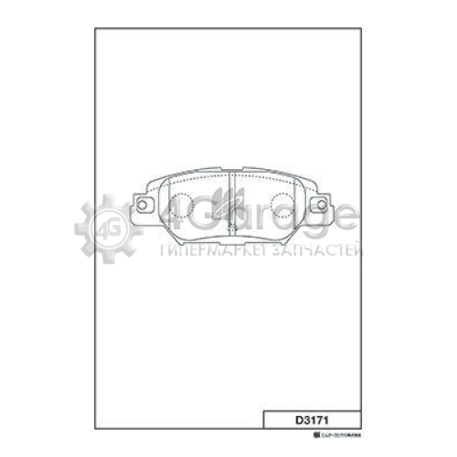 MK Kashiyama D3171 Комплект тормозных колодок дисковый тормоз